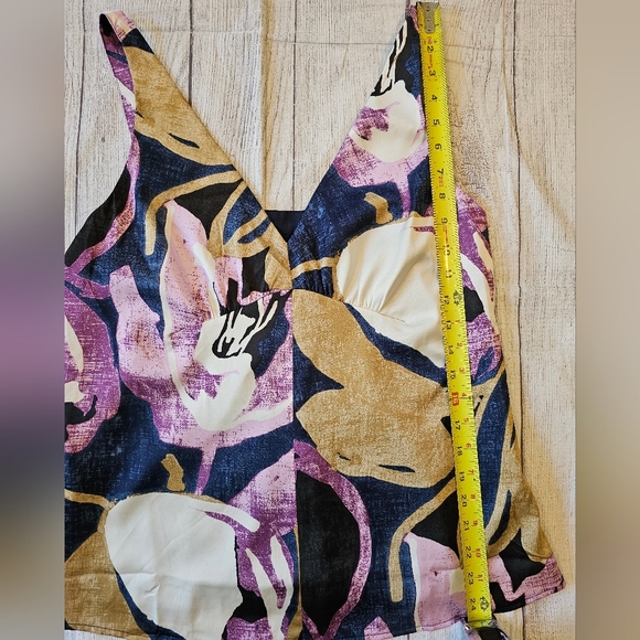 Banana Republic Outlet Size Medium Shirred Silky Tank Layering Piece Career - Picture 9 of 11